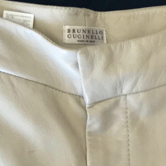 BRUNELLO CUCINELLI
High-rise leather Bermuda shorts - Picture 1 of 4